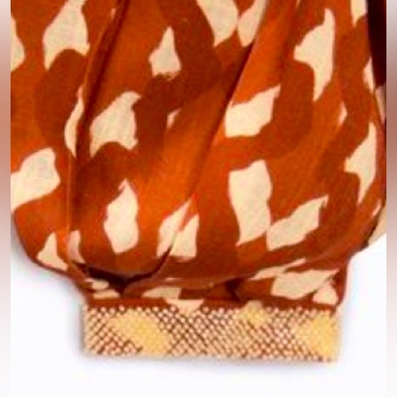 Zara Linen Blend Printed Top in Terracotta 
NWT - Picture 7 of 14